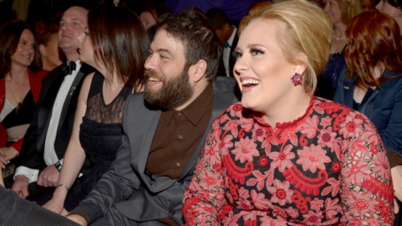 Adele with her ex-husband, Simon Konecki. Picture: Lester Cohen/WireImage