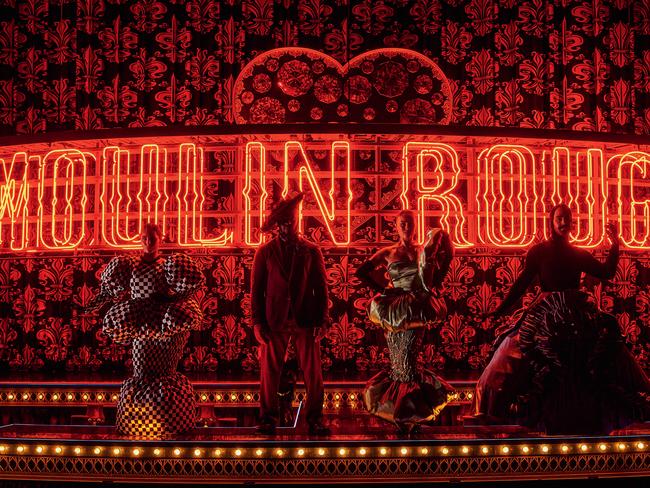 Members of the cast of Moulin Rouge! The Musical. Picture: James Tolich