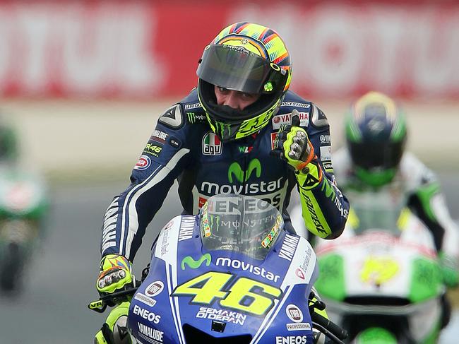 2014 Tissot Australian Motorcycle Grand Prix - Valentino Rossi wins. Picture: Mark Stewart