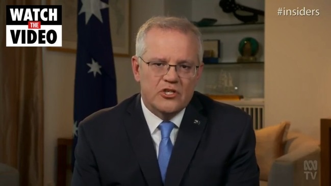 Scott Morrison fires up during TV interview (Insiders)