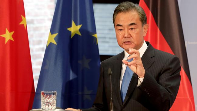 China's Foreign Minister Wang Yi said “US authorities have seriously misunderstood China.” Picture: AFP