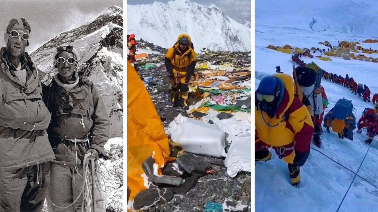Na zdjęciu problem z Mount Everestem