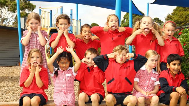 Roslyn Primary School 2025 Prep/1A front Frankie Kelly, Khalila Galme, Teddy Barnes, Banks Knox-Gray, Juno Healy, Zayed Talukder. Back Molly Mcconchie, Eliza Carr, Charlotte (Lola) Bell, Zali Halse, Cleo Krakouer, Mahlia Payne