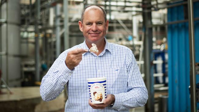 Norco CEO Michael Hampson at the Norco ice cream factory in Lismore.