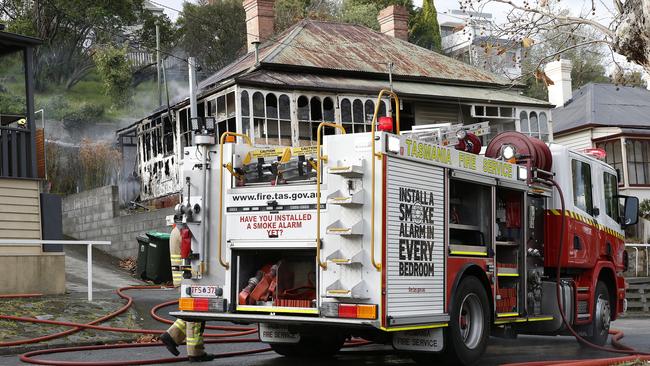 The house will likely have to be pulled down due to the damage. Picture: ZAK SIMMONDS