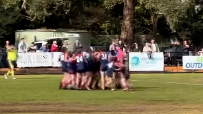 Junior footballer wins grand final after siren