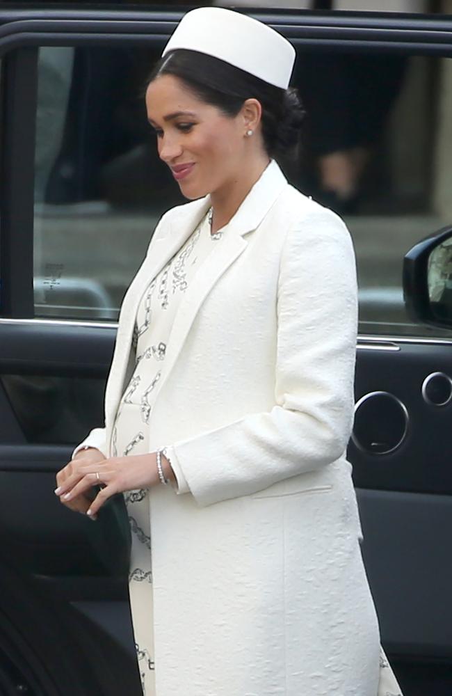 MARCH 11, 2019 - Where: London, England. Wearing: Victoria Beckham dress. Picture: Trevor Adams/Matrix Pictures UK