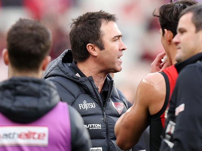 MELBOURNE, AUGUST 4, 2024: 2024 AFL Football - Round 21 - Essendon Bombers V Fremantle Dockers at the MCG. Brad Scott coach of the Bombers. Picture: Mark Stewart