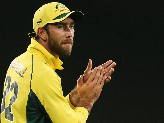 Australia's Glenn Maxwell, as a substitute, is seen on the field during the first One Day International between Australia and New Zealand at the SCG in Sydney, Sunday, Dec. 4, 2016. (AAP Image/David Moir) NO ARCHIVING, EDITORIAL USE ONLY, IMAGES TO BE USED FOR NEWS REPORTING PURPOSES ONLY, NO COMMERCIAL USE WHATSOEVER, NO USE IN BOOKS WITHOUT PRIOR WRITTEN CONSENT FROM AAP