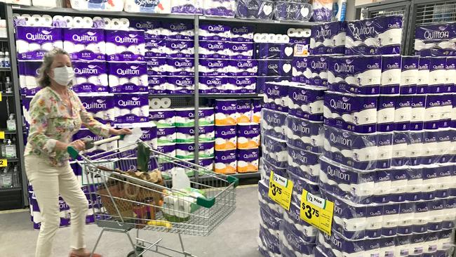 Woolworths general manager for Victoria, Andrew Hall, said it had reinstated product limits on toilet paper as a precautionary measure. Picture: Jeremy Piper