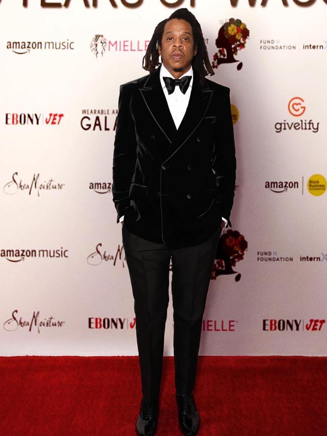 Jay-Z looked dapper in a velvet tux. Picture: Beyonce/Facebook