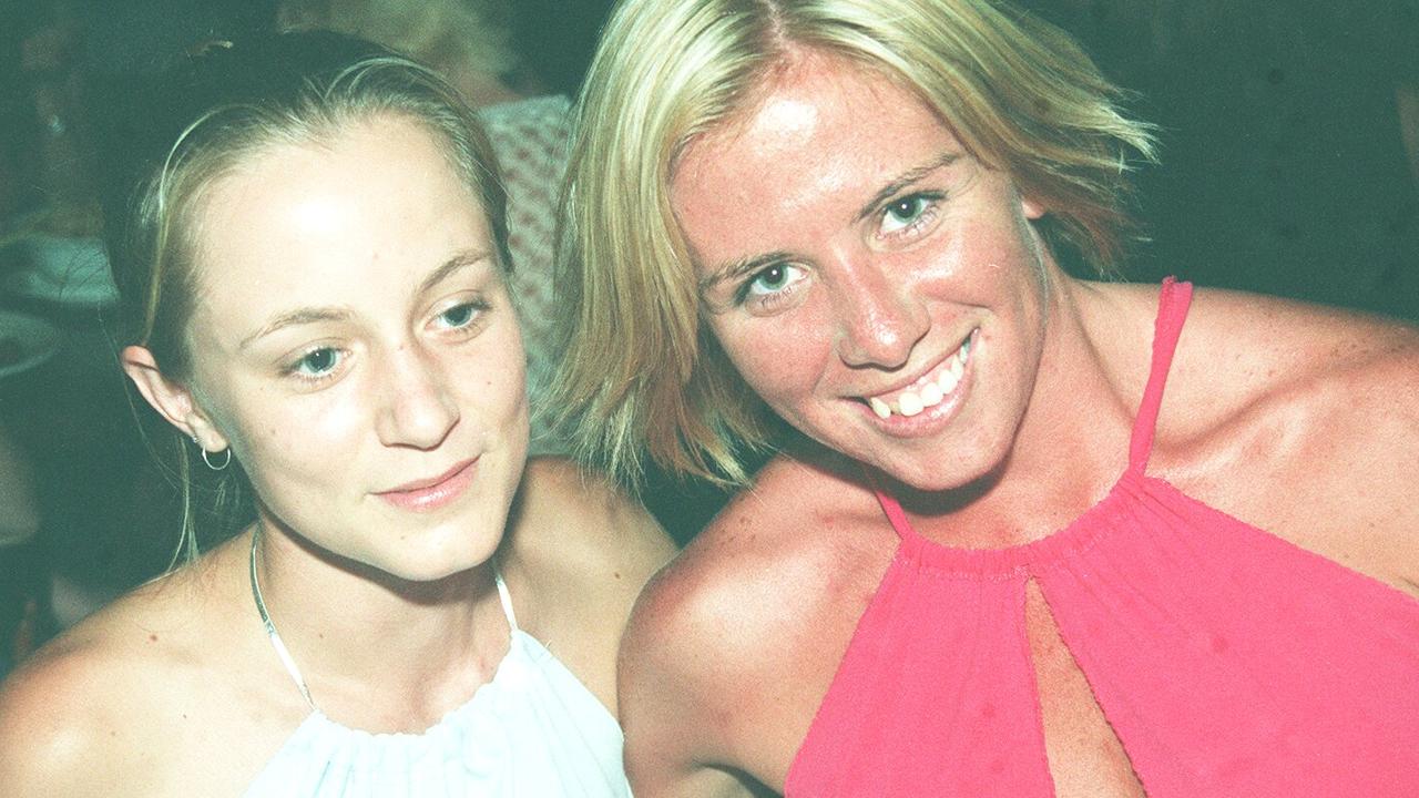 Yvette Hilton and Cassandra Taylor enjoy their night a Vibes nightclub in November 2002.