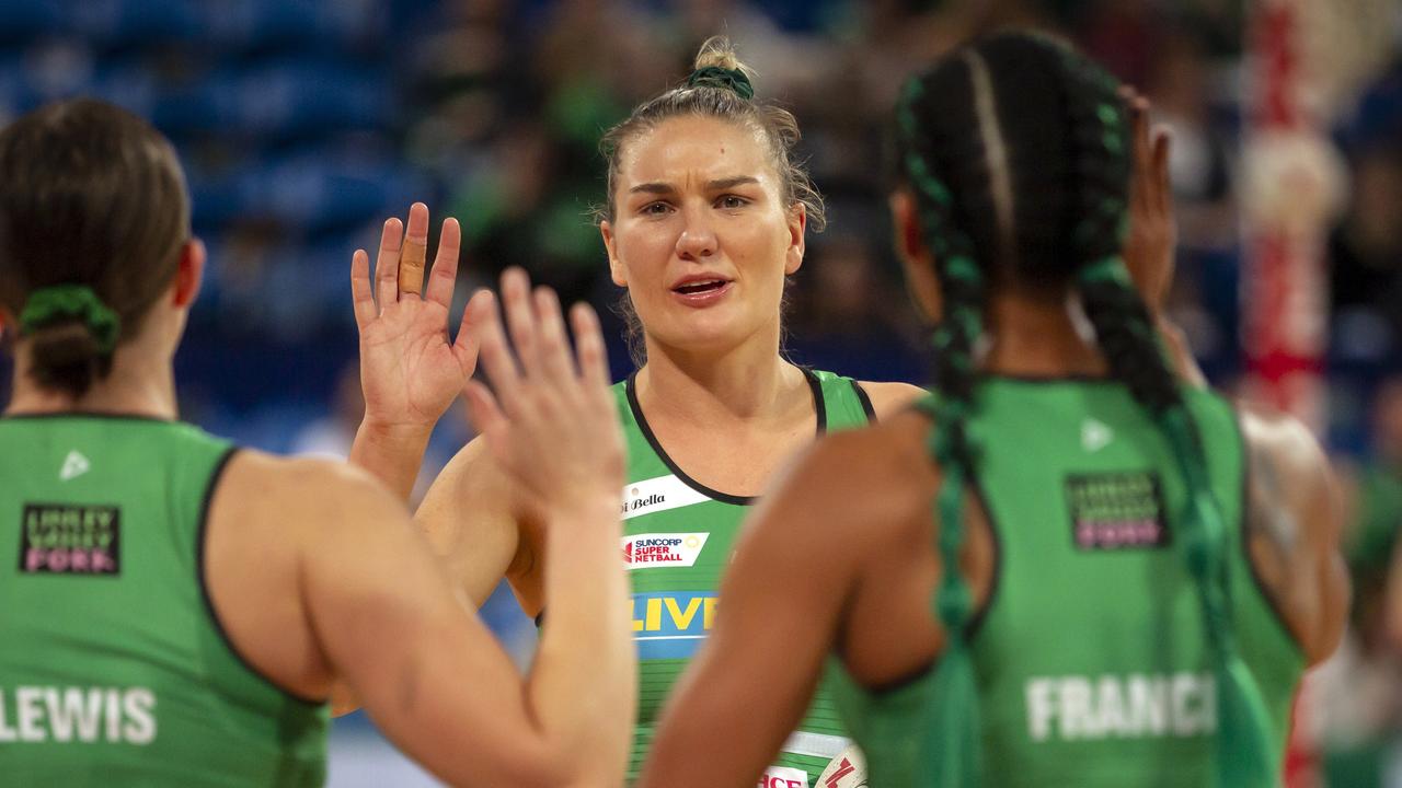 Courtney Bruce hopes to deliver coach Stacey Marinkovich a Super Netball title. Picture: AAP Image/Tony McDonough
