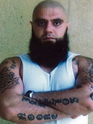 Farhad Qaumi, a kingpin of the Brothers For Life street gang, is currently serving 43 years for his crimes Photo: Supplied