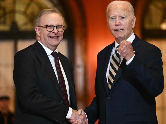 US President Joe Biden and Australian Prime Minister Anthony Albanese Quadrilateral Summit. Picture: Brendan Smialowski