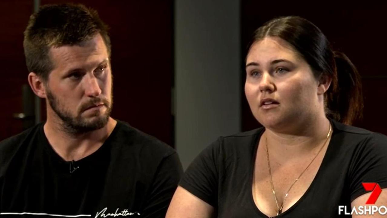 Ellie Smith and Jake Gliddon speak to Channel 7's Flashpoint. Picture: Flashpoint/Channel 7