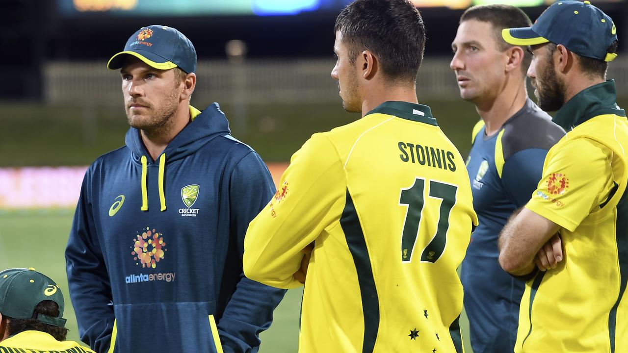 Australia's captain Aaron Finch looks on after losing the ODI series to South Africa.