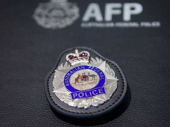 Image supplied by the AFP. Generic image if Australian Federal Police badge