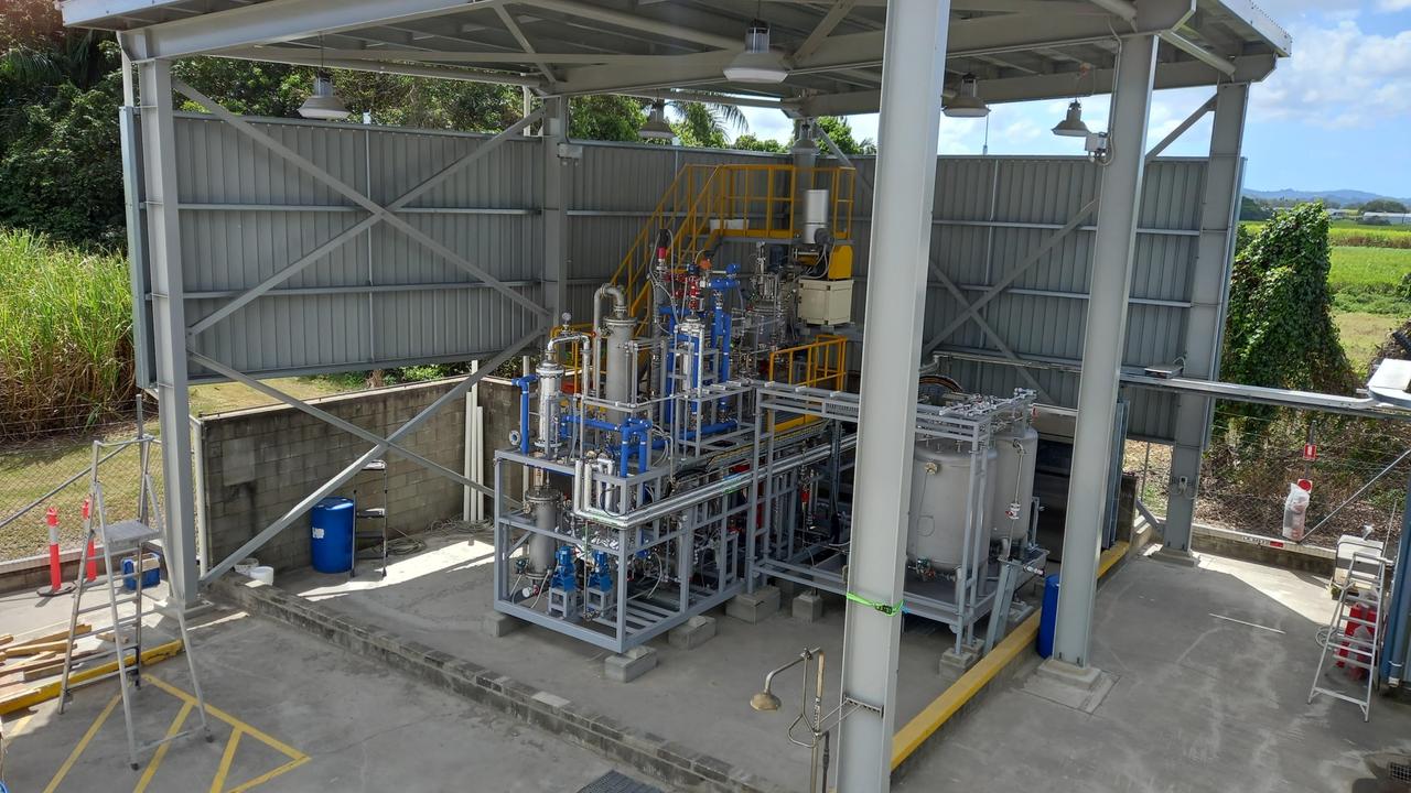 The Mackay Renewable Biocommodities Plant that Mercurius and the Queensland University of Technology will use to transform sugar into 'drop-in' ready jet and diesel fuels plus chemicals to make industrial plastics. Picture: Contributed