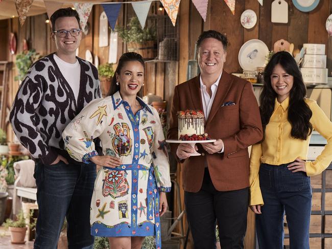 Judges Rachel Khoo and Darren Purchese round up the panel. Picture: Foxtel