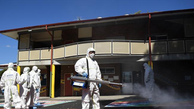 The outbreak in Berala started with a man in his 40s, five family members and a co-worker. Picture: NCA NewsWire/Joel Carrett