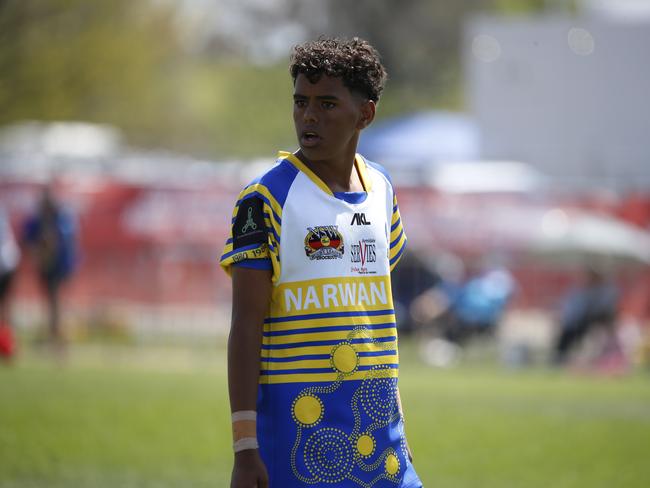 Koori Knockout - Day 4 Boys 15s GF Narwan Eels vs Mindaribba Warriors Monday, 7 October 2024 Hereford St, Bathurst NSW 2795, Australia, Picture Warren Gannon Photography