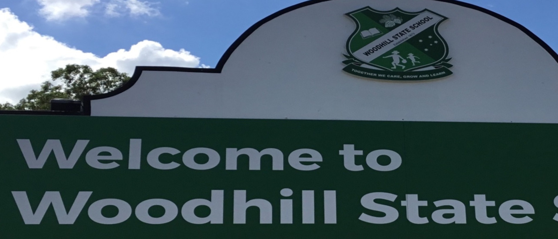 Students from Woodhill State School were abandoned on the side of the road by their school bus driver. Picture: Supplied / Woodhill State School
