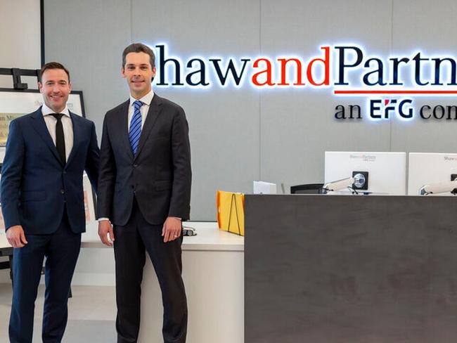 Shaw and  Partners senior portfolio managers Stephen Lyle and Christopher Wollermann.