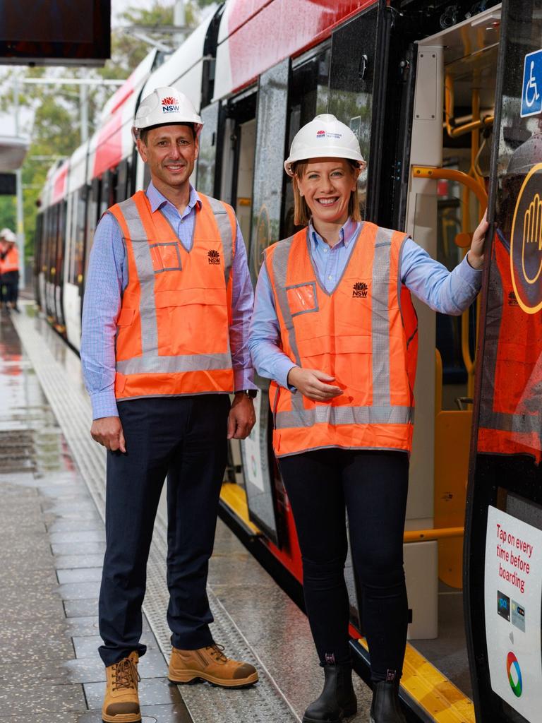 Transport NSW secretary Josh Murray and NSW Transport Minister Jo Haylen.