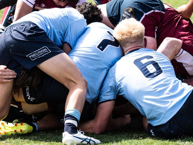 The second match of he Waratahs v Reds U15s match was a thriller, Picture: Waratahs Media