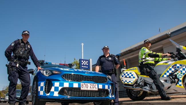 Road Policing Command officers stationed at Laidley Police Station. Picture: Dominic Elsome