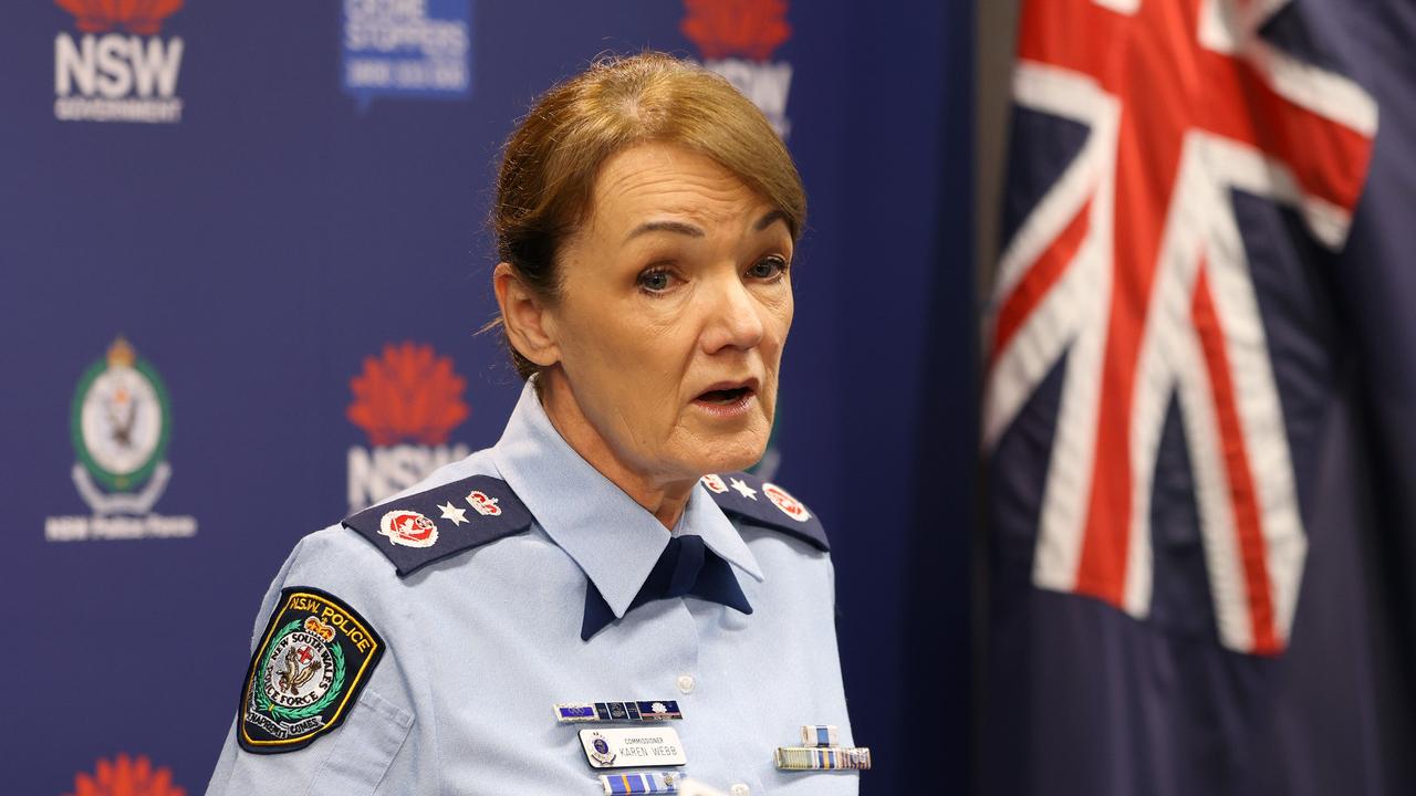 NSW Police Force Commissioner Karen Webb has been criticised for using WhatsApp after she banned her officers from doing so. Picture: NewsWire / Damian Shaw