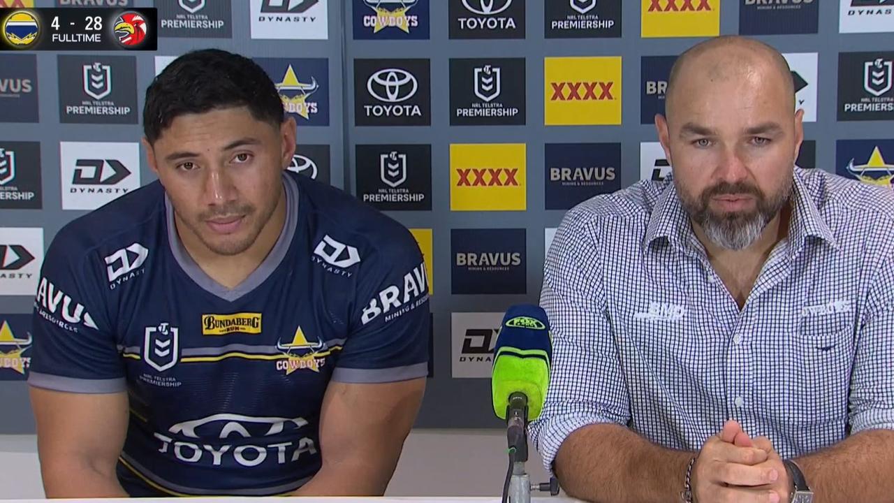 Jason Taumalolo and Todd Payten. Photo: Fox Sports