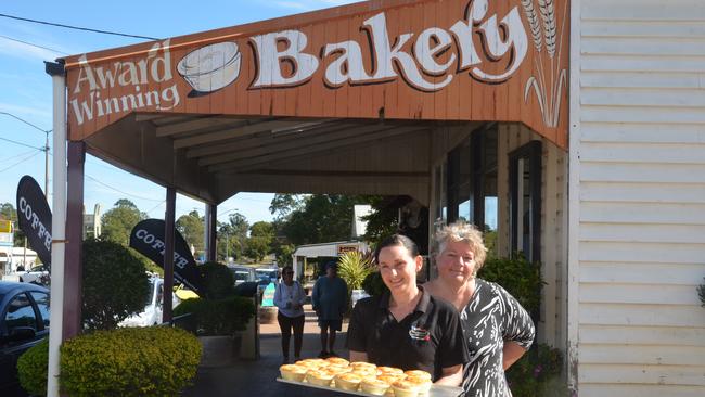 Blackbutt Bakery owner Roberta Anson and her pie chef Franka Mills. Photo: Madeline Grace