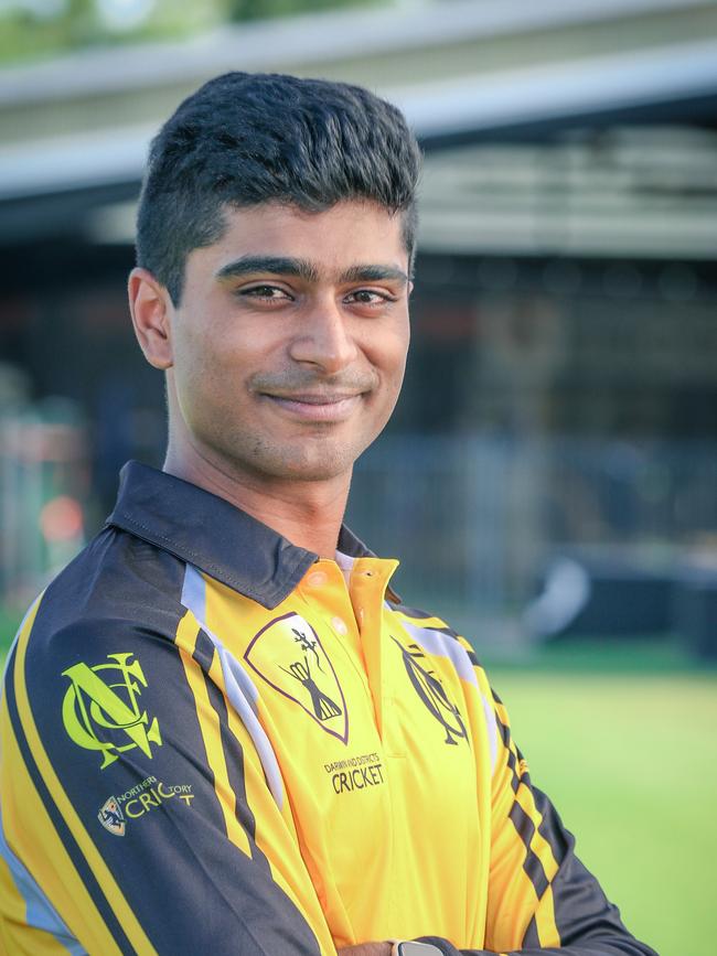 Raveesh Srivastava made 79 against Darwin in round 7 of Premier Grade cricket, Picture: Glenn Campbell