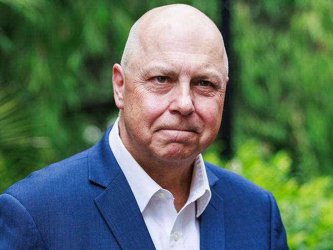 MELBOURNE, AUSTRALIA - Newswire Photos December 16, 2024:  Treasurer Tim Pallas announces his retirement during a press conference with Premier Jacinta Allan. Picture: NewsWire / Aaron Francis