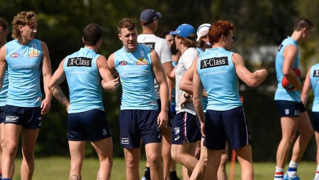 GOLD COAST, AUSTRALIA – AUGUST 12: Jack Macrae during a Western Bulldogs AFL training session at Metricon Stadium on August 12, 2020 in Gold Coast, Australia. (Photo by Matt Roberts/Getty Images)