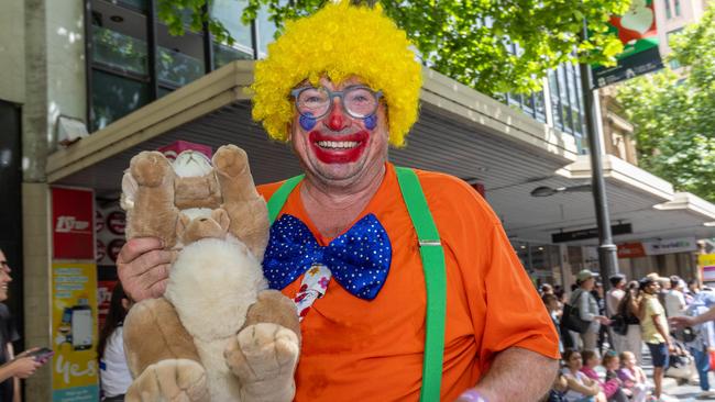 Brenton the Clown at the 2024 National Pharmacies Christmas Pageant Picture: Ben Clark