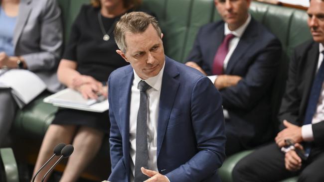 Minister for Education Jason Clare during Question Time at Parliament House in Canberra. Picture: NCA NewsWire / Martin Ollman