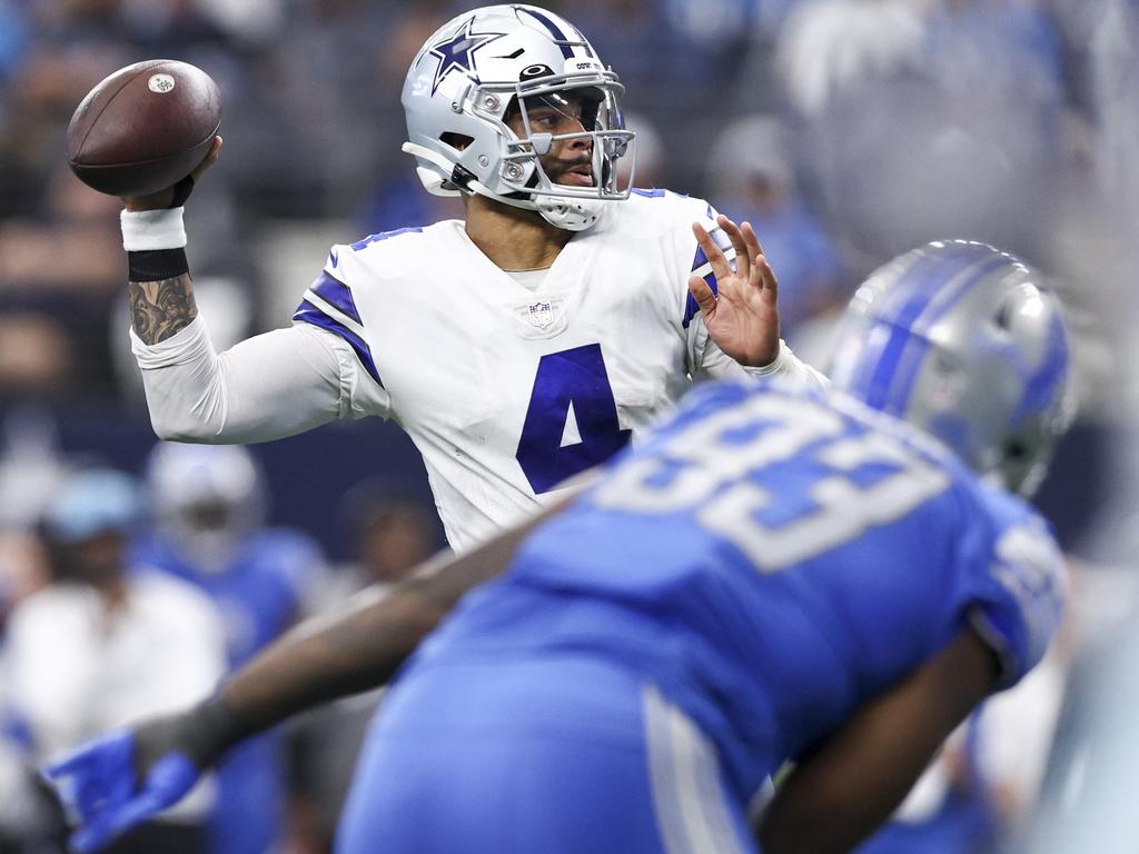 Lions' five turnovers gift Dallas a 24-6 win in Dak Prescott's