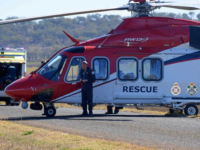 A man is in a serious condition and has become entrapped after a collision with a tree this afternoon near Gympie.