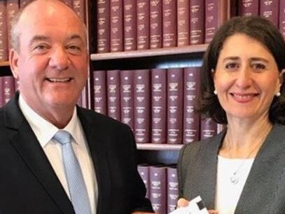 Copy picture of Gladys Berejiklian with Daryl Maguire