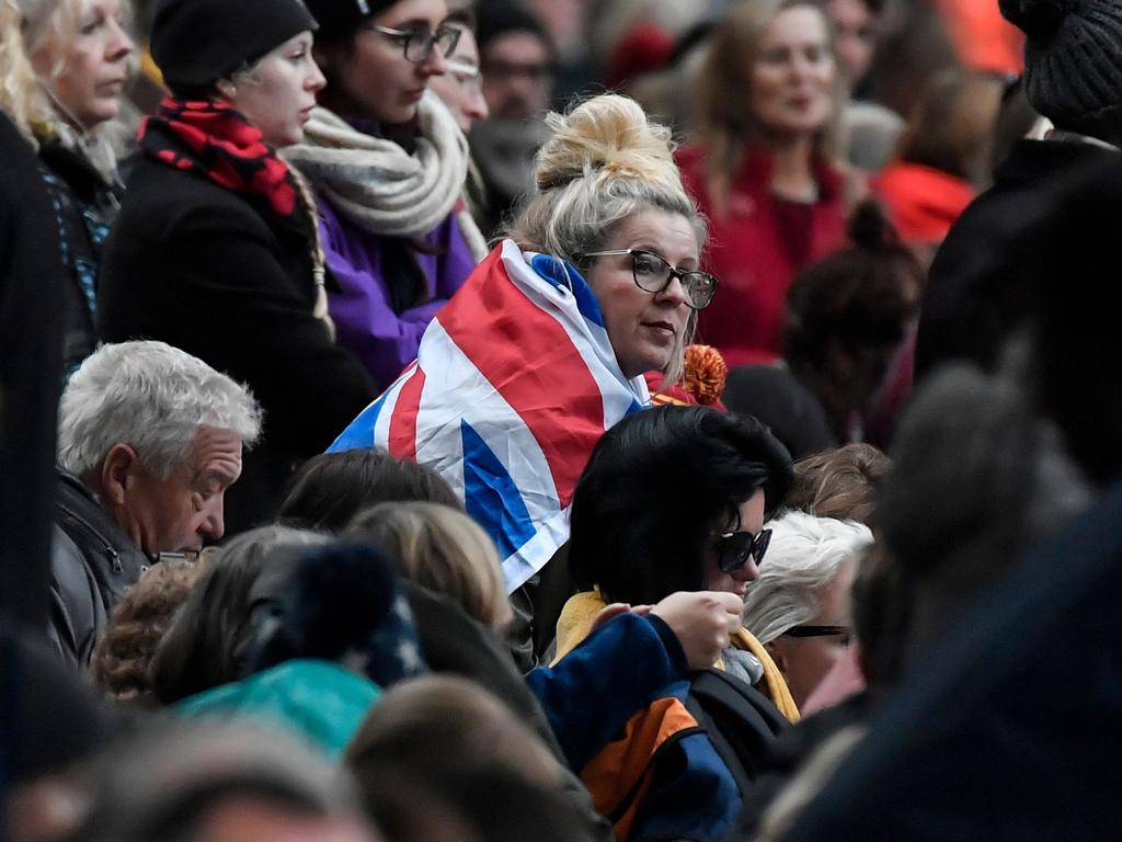 Crowds build in London ahead of the State Funeral Service of Queen Elizabeth II. Picture: AFP