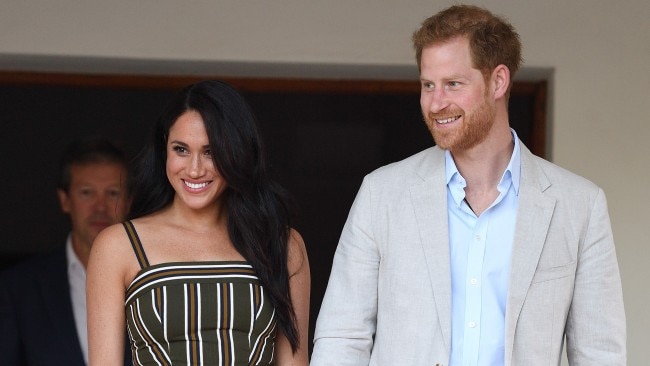 The Duke and Duchess of Sussex at the Residence of the British High Commissioner during a royal tour of South Africa on September 24, 2019. Picture: Getty Images