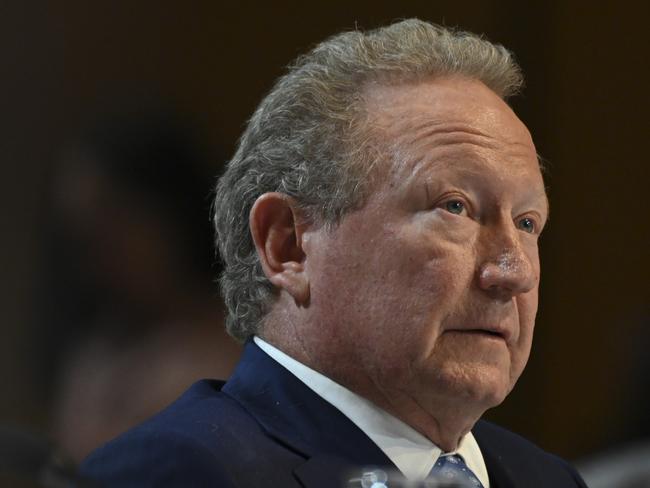 CANBERRA, AUSTRALIA - NewsWire Photos September 02, 2022: Andrew Forrest, Fortescue Metals Group, The Minderoo Foundation at the Jobs and Skills Summit at Parliament House in Canberra. Picture: NCA NewsWire / Martin Ollman