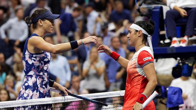 Tomljanovic was unable to take advantage of serving for the second set against fifth seed Onis Jabeur. Picture: AFP