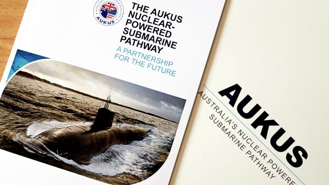 New details of the AUKUS nuclear submarine deal were released last month. Picture: Nicholas Eagar