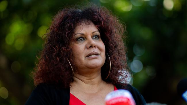 Senator Malarndirri McCarthy said it was vital the Northern Territory retains two House of Representatives seats in the federal parliament. Picture: Che Chorley