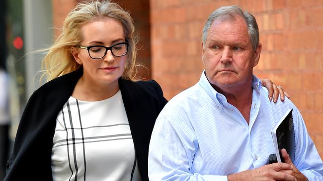 Robert Doyle and wife Emma Page-Campbell in January 2018. Picture: Nicole Garmston