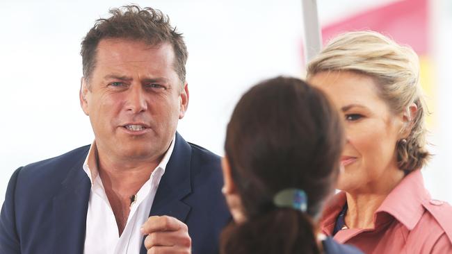 Karl Stefanovic on set of Today. Picture Glenn Hampson